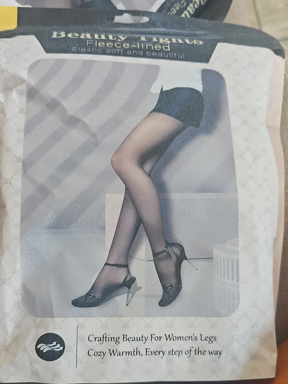 New Black Fleece-Lined Women's Tights Hosiery